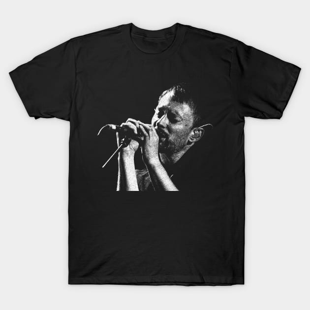 Thom Yorke Retro Design T-Shirt by TuoTuo.id